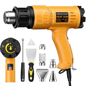 Heißluftpistole Kit 2000W mit variabler Temperaturregelung von 50 bis 600°C, ideal zum Schrumpfen von Schläuchen und Heizen von PVC, Elektronik und Handy-Reparaturen