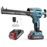 Seesii Akku-Kartuschenpresse, Kompatibel mit Makita 18V, Akku-Kartusche-Pistole mit 2000mAh, 4 Geschwindigkeiten, elektrische Silikonpistole für 300ml Kartuschen