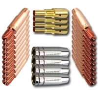 Hochwertiges Schweißzubehör für MIG MAG-Brenner AK-25 und MB-25, 28-teilige Set für Aluminium-Schweißen