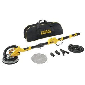 Ergänzungsset für STANLEY FATMAX 750 Watt Trockenbauschleifer, inkl. Werkzeugtasche, faltbarer Teleskopgriff und LED-Lichtring