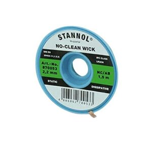 STANNOL Entlötlitze Blau, 2,7 mm x 1,5 m, hochwertige Lösung für sauberes und effizientes Entlöten