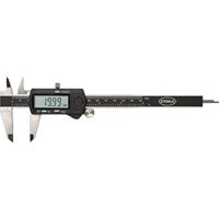 Digitaler Messschieber 150 mm mit Feststellschraube für hochpräzise Abstands- und Tiefenmessungen, Genauigkeit 0,01 mm