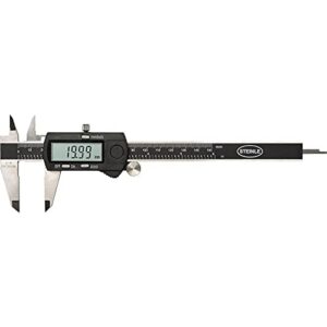 Digitaler Messschieber 150 mm mit Feststellschraube für hochpräzise Abstands- und Tiefenmessungen, Genauigkeit 0,01 mm