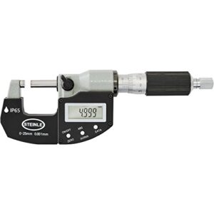 STEINLE Bügelmessschraube digital, Messgenauigkeit bis 0,01 mm, DIN 863, Schutzart IP65