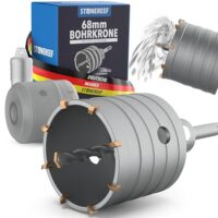 STECKDOSENBOHRER für Profis, Hochleistungs Kronenbohrer, Dosensenker mit hoher Kompatibilität mit allen SDS Plus Bohrhämmern und schneller Wechselmechanismus.