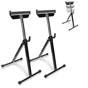 Rollenständer mit 2 Stufen, Höhenverstellung und Tragkraft von 90 kg, ideal für Werkstatt oder Garage