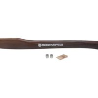 Ersatzstiel für Heimwerker und DIY-Fans, Stiel aus Hickory Holz mit ergonomischem Griff und Ringkeil-Set inklusive