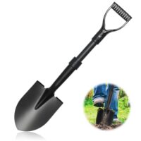 Hochwertige Schaufel zum Graben und Gartenarbeiten, robuste Konstruktion mit spitzen Spaten und D-Griff, ideal für Garten, Strand oder Camping-Ausflüge