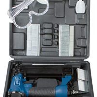 Scheppach Druckluftpistole für Heimwerker, Klammer-Nagelpistole mit 2-In-1 Funktion, Druckluft bewältigt Nägel und Klammern