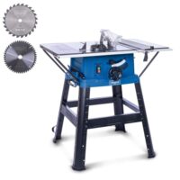Tischkreissäge HS254 von Scheppach mit Softstart und zwei Sägearbeiten - Schnitthöhe 85mm, 2200W / 230V, XXL-Tischgröße mit Verbreiterung