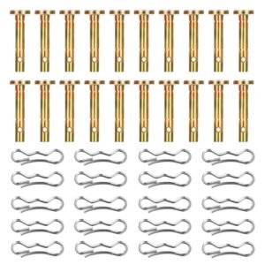 20 Stück Scherstifte und 20 Stück Splinte Ersatzteile für Schneefräse Cub Cadet 738-04124A, MTD Craftsman Troy Bilt