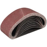 Hochwertiges Schleifband mit 40 Körnung und Größe 100x610 mm für Bandschleifmaschinen, ideal für Holz, Aluminium, Buntmetall, Kunststoff und Glasfaser.