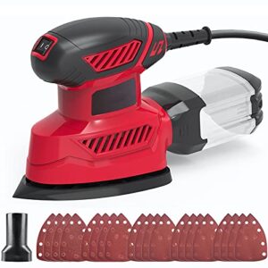 Ergonomische Schleifmaschine mit 130W Motor und 14000RPM für effiziente Polierung von Wänden, Holz, Farbe, Möbeln, Metall und Zement