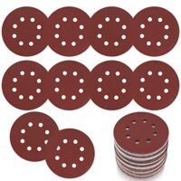15 Stück Schleifpapier 125mm Klett, 80 Körnung Schleifscheiben für Exzenterschleifer Holz, Metall und Farbe - hochwertiges Produkt mit Aluminiumoxid-Schleifmittel und antistatischer Rückseite