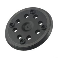 Schleifteller 125mm 8 Loch für Bosch Exzenterschleifer PEX 270 A und PEX 270 AE, Hochdichte-Klettverschluss, Langlebig, Staubabsaugung, Schwarz, 5 Zoll Durchmesser