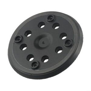 Schleifteller 125mm 8 Loch für Bosch Exzenterschleifer PEX 270 A und PEX 270 AE, Hochdichte-Klettverschluss, Langlebig, Staubabsaugung, Schwarz, 5 Zoll Durchmesser