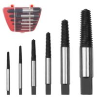 Schraubenausdreher-Set mit 6 Stücken für beschädigte Schrauben und Rohre, einschließlich Impactnut-Screw-Remover-Set und Kasten