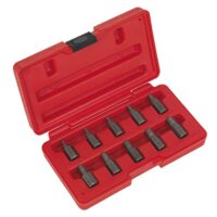 Sealey Ak8181 Multi Spline Schraubenausdreher Set mit vielen Märtken und Anwendungen für verschiedene Projekte geeignet, hochwertiges Werkzeug für Heimwerker oder Profis