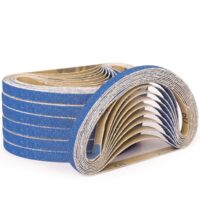 Schleifband für Metall und Holz, 40 Stück 13 x 457 mm, hochwertiges Schleifmittel für Polieren, hohe Härte und Hitzebeständigkeit