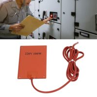 Ultradünne Heizmatte aus Silikonkautschuk für den Schrank, 100 W, Temperaturbeständigkeit von -60°C bis 250°C