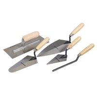 Silverline CB60 Putzkellen, 5-teilige Set, hochwertige Materialien, effektive Reinigung von Oberflächen