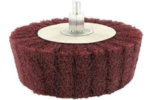 Zylinderförmiger Schleifmopp von Silverline mit Durchmesser 75 mm und Körnungsstufe 240 für das Schmirgeln und Reinigen von Holz- und Metalloberflächen