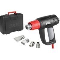Leistungsfähige Heißluftpistole mit LCD-Anzeige und abnehmbarem Ring für Heimwerkerarbeiten, 2000 Watt, 4-teiliges Zubehörset