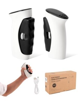 Elektronischer Handdynamometer mit LED-Handgriff, Messgerät für Kraft, Trainingsgerät für Fitness und Rehabilitation