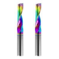 SpeTool 2 Stück Alu Fräser mit DLC Beschichtung für präzise Arbeit in verschiedenen Anwendungen, ideal für Aluminium, Holz und Acryl
