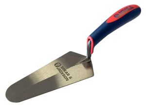 Spear & Jackson 11607GSF S&J Italienische Maurerkelle, 17,8 cm - hochwertige Maurerkelle mit schützender Klarlackbeschichtung und haltbarem Zweikomponenten-Griff
