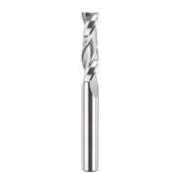 Hochwertiger Spiralfräser mit Hartmetall für effiziente Späneabfuhr und glatte Schnittfläche bei der Bearbeitung von Holz, geeignet für CNC-Maschinen, Handfräsern und Frästischen.