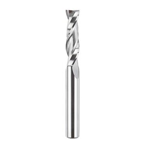 Hochwertiger Spiralfräser mit Hartmetall für effiziente Späneabfuhr und glatte Schnittfläche bei der Bearbeitung von Holz, geeignet für CNC-Maschinen, Handfräsern und Frästischen.