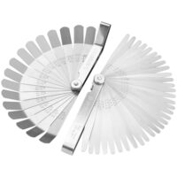 Messwerkzeug, Fühlerlehre Satz, Edelstahl, Messbereich von 0,03 bis 1,00 mm und 0,127 bis 0,508 mm, ideal für Anwender in verschiedenen Bereichen wie Fahrzeugwartung, Maschinenausrichtung, Zündsysteme und Stößlspiel