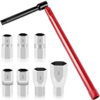 Universelles Werkzeug für Wasserhähnereinstellung und -abnahme, 8-17mm Armaturenschlüssel, Standhahnmutterschlössel Set für Sanitärinstrumenten