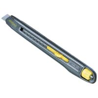 Stanley Cutter Interlock 18, robustes Werkzeug für jeden Alltag, Druckgegossener Metallkorpus, patentierte InterLock-Verbindung, einfache Klingenwechselmöglichkeit