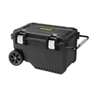 Mobile Werkzeugbox mit hohem Volumen, perfekt für Heimwerker und Handwerker, 90 Liter Fassungsvermögen, Polypropylen gefertigt, robuste Herstellung mit Metallschließen
