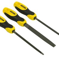 Ergänztes Werkzeug für den Haushalt: 3-teiliges Stanley Feilen-Set mit Klingenlänge 150 mm, ideal für Holz und Metall
