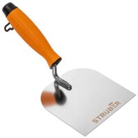 Hochwertige Maurerkelle aus rostfreiem Edelstahl mit Softgriff für Mauererarbeiten und Stuckarbeiten