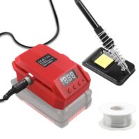 TPDL Lotkolben für Einhell 18V Li-Ionen Akku, mit LCD Einstellungstemperatur 180-480°C und 50g Lötdraht, ideal für Heimwerkerarbeiten und Industrie