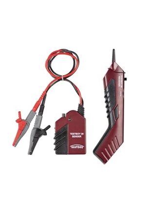 Leitungssucher-Set mit LED-Anzeige und praktischer LED-Taschenlampe, zum Auffinden von nicht spannungsführenden Leitungen in der Wand und in Kabelkanälen