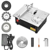 Tischkreissäge Miniaturversion klassische Kreissäge perfekt für kleine DIY-Projekte und Holzbearbeitungen elektrische Tischsäge tragbare Präzisions Schneidmaschine einstellbar multifunktionale Kleine Table Saw