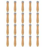 Ergonomischer Feilengriff mit Sicherheitsringen aus Metall und Holz für Holzbearbeitungsschreiner, ideal für Feilen, Fräser und andere Werkzeuge