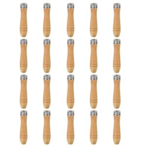 Ergonomischer Feilengriff mit Sicherheitsringen aus Metall und Holz für Holzbearbeitungsschreiner, ideal für Feilen, Fräser und andere Werkzeuge