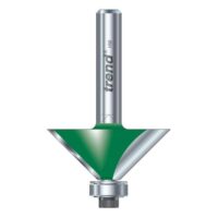Trend CraftPro Selbstgeführter Fasenfräser, 8 mm Schaft, 45 Grad, 12.7 mm Schnittlänge, Hartmetallbestückt