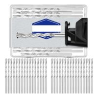 Trockenbaubohrer Set mit 50 Stück, einschließlich 1/8 Spiralsägespitzen-Schneidbits und Führungsspitzen-Schneidbits für Trockenbauarbeiten, ideal für Heimwerker und Handwerker