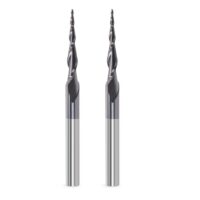 Hochwertiger Trvoxviq Kugelkopffräser für Oberfräse CNC mit AlTiN-Beschichtung, 6mm Schaft, 2 Flöten, HRC55, Spiralnutenfräser Bit, 0.5 mm Radius, CNC Schnitzbits