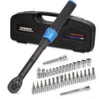 UYECOVE Drehmomentschlüssel Set 1/4" mit ±3% Fehlergenauigkeit, professionelles Werkzeugset für Heimwerker und Handwerker