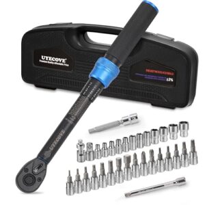 UYECOVE Drehmomentschlüssel Set 1/4" mit ±3% Fehlergenauigkeit, professionelles Werkzeugset für Heimwerker und Handwerker