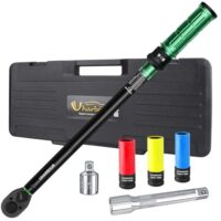 Drehmomentschlüssel-Set für Auto, 20-230Nm, 1/2 Zoll, drei Schlagsteckniffe, Adapter, Verlängerungsstange, hohe Genauigkeit
