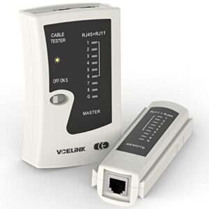 Einfacher Netzwerktester für die Überprüfung von LAN und ISDN Kabeln mit abnehmbarem Modul